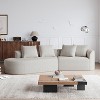 VASIP 112" Modern Oversized Sectional Sofa - 4-Seater Upholstered in Soft Chenille, Free-Form Curved Design - Living Room,Bedroom - 3 of 4