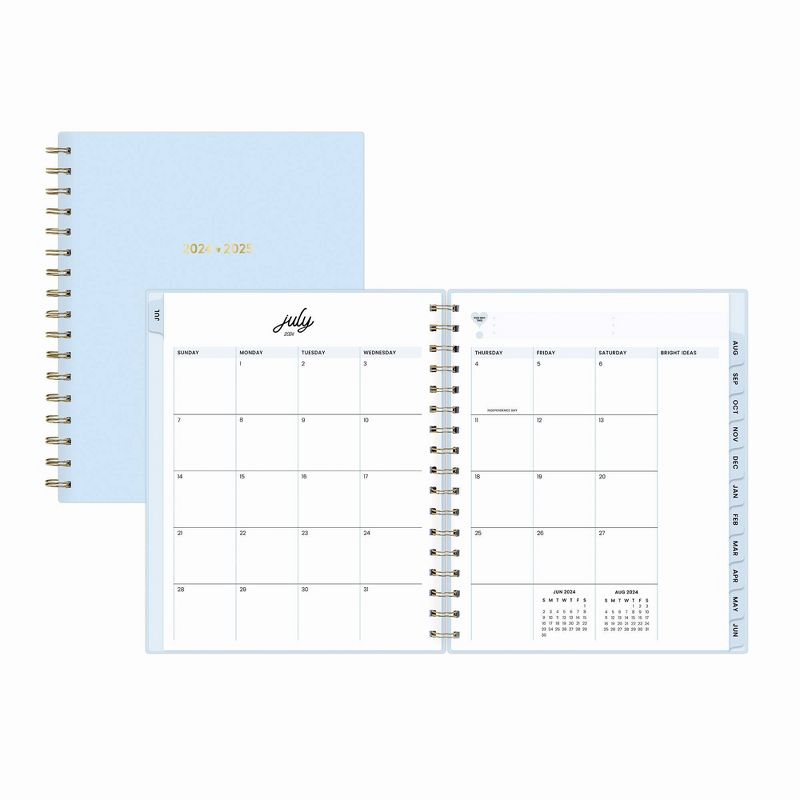Color Me Courtney for Blue Sky 2024-25 Weekly/Monthly Planner 9&#34;x7&#34; Soft Touch Light Blue, 5 of 13