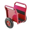 DSVIMOY Slab Dolly with Two Handles, 10" Solid Tires, Super Weight 1000 LBS for Heavy Drywall Sheet & Door Material, Red, 21.5"*15"*14.2" - 4 of 4