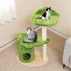Costway 38" Cute Cat Tree Cat Condo Furniture with Fully Wrapped Sisal Scratching Posts - 4 of 4