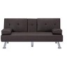DOMETOUR 66.1" Futon Sleeper Sofa Bed for Living Room, PU Leather Adjustable Backrest Convertible Sofa - 3 of 4