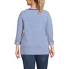 Lands' End Women's Supima Cotton Adjustable 3/4 Sleeve Boatneck Tunic - 2 of 4