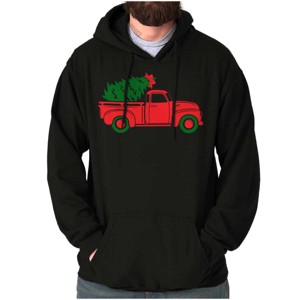 Christmas Tree Xmas Pick Up Truck Hoodie Sweatshirt Women Men Brisco Brands - 1 of 4