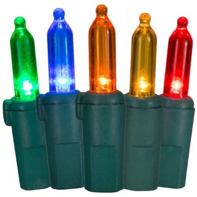 GE StayBright 300 LED Miniature Lights Multi Color with Green Wire