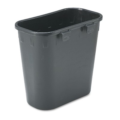 Safco Paper Pitch Recycling Bin Rectangular Polyethylene 1.75gal Black 2944BL