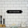 VIP Metal 18 in. Black Embossed Bathroom Sign - 3 of 4
