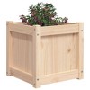 vidaXL Garden Planter 15.7"x15.7"x15.7" Solid Wood Pine - 4 of 4