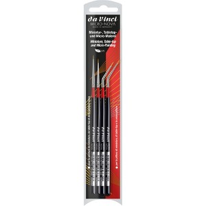 da Vinci MICRO-NOVA Miniature Brushes, Synthetic, Acrylic & Oil, Round, Assorted, 4 Brush Set - 1 of 1