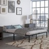 GustoWave Metal Platform Bed Frame Heavy Duty with Non Slip Mattress Gaskets, Metal Slats Support, No Box Spring Needed, Mattress Holder - 4 of 4