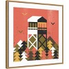 22" x 22" Forest Firewatch by Robert John Paterson Framed Canvas Wall Art Print - Amanti Art - 2 of 4