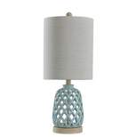 Ceramic Table Lamp Blue - StyleCraft