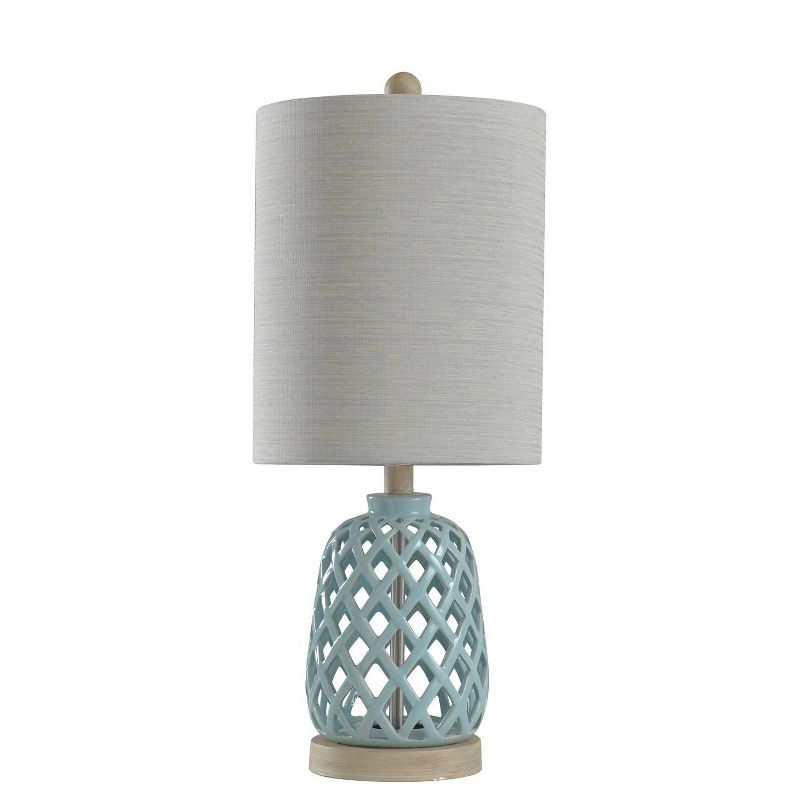 Ceramic Table Lamp Blue - StyleCraft, 1 of 6
