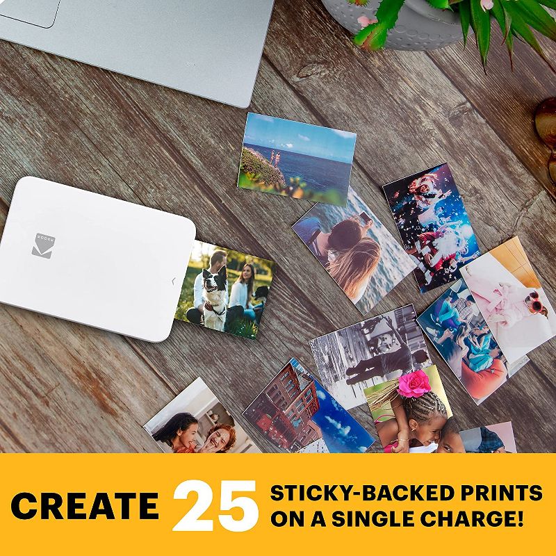 Kodak Step Slim Instant Mobile Photo Printer Wirelessly Print 2x3 Photos on Zink Paper with iOS & Android devices, 5 of 7