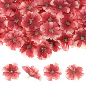 Unique Bargains Silk Fake Plum Blossom Artificial Flower Heads - 1 of 4