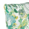 18"x18" Skyline Furniture Square Outdoor Throw Pillow Lessandra Mist: Handmade, Nautical Coastal Beach Style, Zipper Closure - 3 of 4