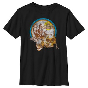 Boy's Pirates of the Caribbean: On Stranger Tides Distressed Skull Logo T-Shirt - 1 of 4