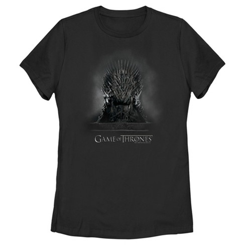 Women's Game Of Thrones Smokey Iron Throne T-shirt - Black - Large : Target