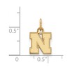 Black Bow Jewelry 10k Yellow Gold Nebraska Cornhuskers NCAA Extra Small Pendant - 2 of 3