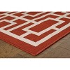 Oriental Weavers Meridian 9754R Red/ Ivory Indoor/Outdoor Area Rug - 7'10" Round - 4 of 4