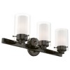 Livex Lighting Manhattan 3 - Light Vanity in  Polished Black Chrome - 3 of 4