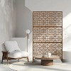 CAVINAS Patio Decorative Screen Metal Fence Privacy Screen with Hollow Geometric Pattern for Outside and Garden, 76" H×48" W - 2 of 4