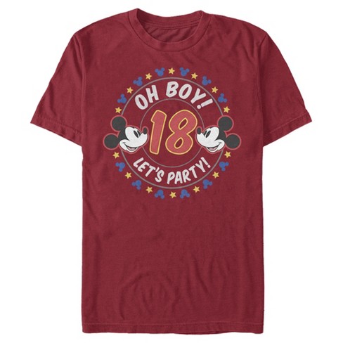 Men's Mickey & Friends 18th Birthday Let's Party T-Shirt - image 1 of 4