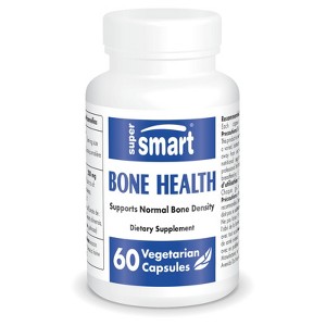 SuperSmart Bone Health Supplement - Plant Based & Patented - Strong Bones & Bone Density Supplement | Non-GMO & Gluten Free - 60 Vegetarian Capsules - 1 of 1