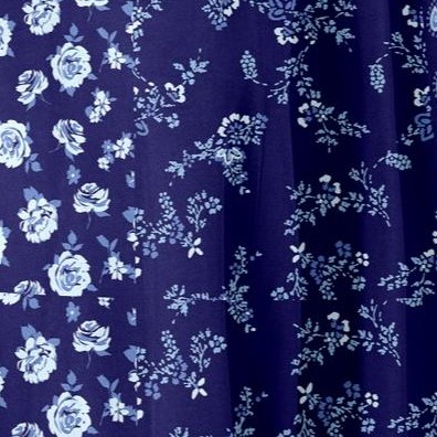 navy floral stripe