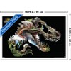 Trends International Jurassic World: Rebirth (2025) - T. Rex Silhouette Framed Wall Poster Prints - 3 of 4
