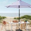 9' Round Cabana Stripe Outdoor Patio Market Umbrella with Black Pole - Threshold™ - 2 of 4