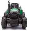 Kids Ride On Tractor with Trailer, 12V Electric Ride On Car for Kids, Dual 40W Motors, LED Headlights, USB/MP3, Battery Powered Outdoor for 3+ - 2 of 4