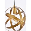 Elegant Lighting Celeste 1 light brass pendant - 4 of 4