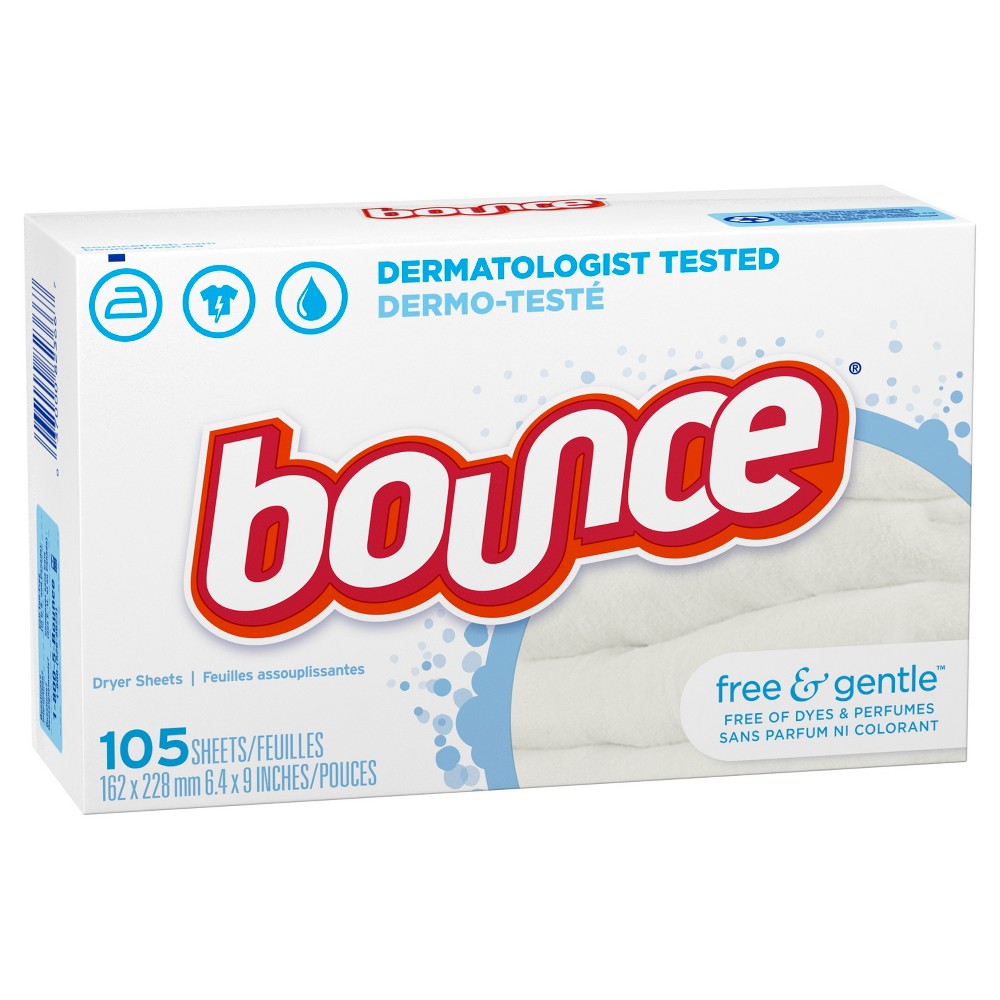 UPC 037000823667 product image for Bounce Free & Sensitive Fabric Softener Sheets 105 ct | upcitemdb.com