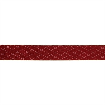 Diamond Pattern Wired Ribbon 2.5" x 5 Yds.