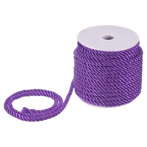 Unique Bargains Soft Polyester Twisted Silk Decorative Craft Cord Trim Cord Rope 22 Yards 1 Pc - 1 of 4