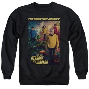 Men's Star Trek Strange New Worlds Planet Surface Poster Crewneck Sweatshirt - 1 of 4