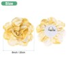 Unique Bargains Alloy Satin Fabric Big Rose Flower Dainty Brooches & Pins 1 Pc - 3 of 4