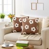 REGALWOVEN Fade-Resistant Flower Jacquard Decorative Floral Pattern Cushion Cases 2 Pcs - 2 of 4