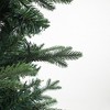 LuxenHome 7.1Ft Christmas Tree, Pre-Lit Tall Slim Fir Artificial Christmas Tree with Metal Stand, Skinny Christmas Tree with LED Light Green - 4 of 4