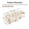 3-Seat Modular Sectional Sofa for Living Room & Bedroom - Soft Chenille Upholstery, High-Density Foam Cushions with Tufted Back, Ergonomic Design - 4 of 4