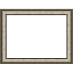 Amanti Art Mezzanine Antique Silver Framed Dry Erase Magnetic Board - 1 of 4
