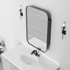Lirago Framed Recessed Wall-mounted Bathroom Vanities Medicine Cabinet with Mirror with Shelves 36*24 Black - 2 of 4