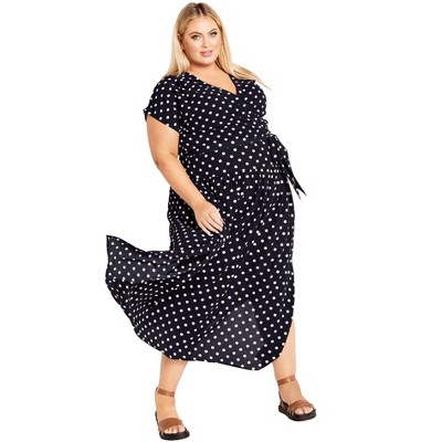 Robe Femme Avenue Taille Plus 20 - Multicolore (marron, Beige, Noir) - Jersey - Occasion Très Bon état - Longueur Genou