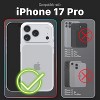 Vena vCommuteX For Apple iPhone 17 Pro Case Wallet, Leather Case Wallet, Detachable Card Cover Holder, Military Grade Drop Protection, Black - 2 of 4