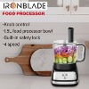 EMB IronBlade series 5-in-1 Food Processor, 1.5L Bowl, 4-Speed Control, Multi-Functional for Slicing, Shredding, Chopping, Kneading - 2 of 4