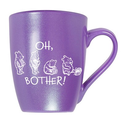 Elanze Designs Oh, Bother! Pooh Passion Purple 10 ounce New Bone China Coffee Cup Mug