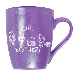 Elanze Designs Oh, Bother! Pooh Passion Purple 10 ounce New Bone China Coffee Cup Mug - 1 of 4