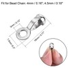 Unique Bargains 304 Stainless Steel Pull Loop Crimp Ball Chain Connectors - 2 of 4