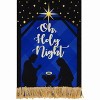 Nativity Burlap Garden Flag Christmas Oh Holy Night 18" x 12.5" Briarwood Lane - image 3 of 4