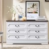 Farmhouse Dresser for Bedroom, Rustic Wood Chest of Drawers for Bedroom - 3 of 4